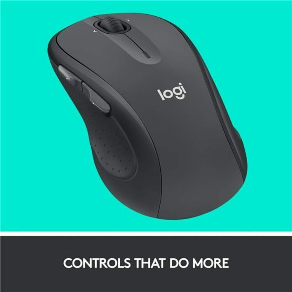 Logitech M510 Wireless Computer Mouse for PC with USB Unifying Receiver Graphite - Picture 4 of 7
